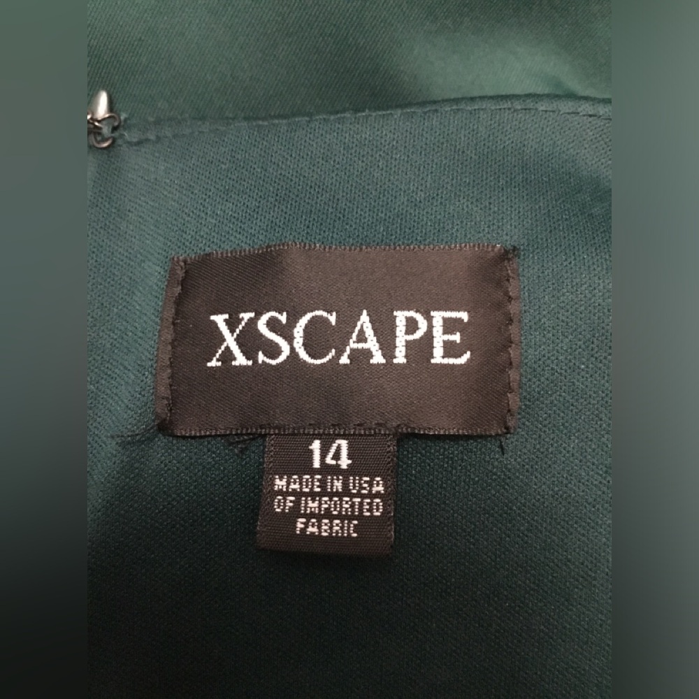 Elegant Forest Green V-Neck Draped Women's Dress - Picture 3 of 15